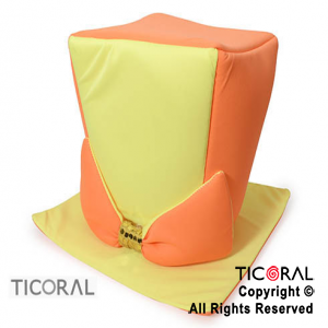 SOMBRERO GALERA CON MOO CON ALA CUADRADA FLUO MEDIANA x 1